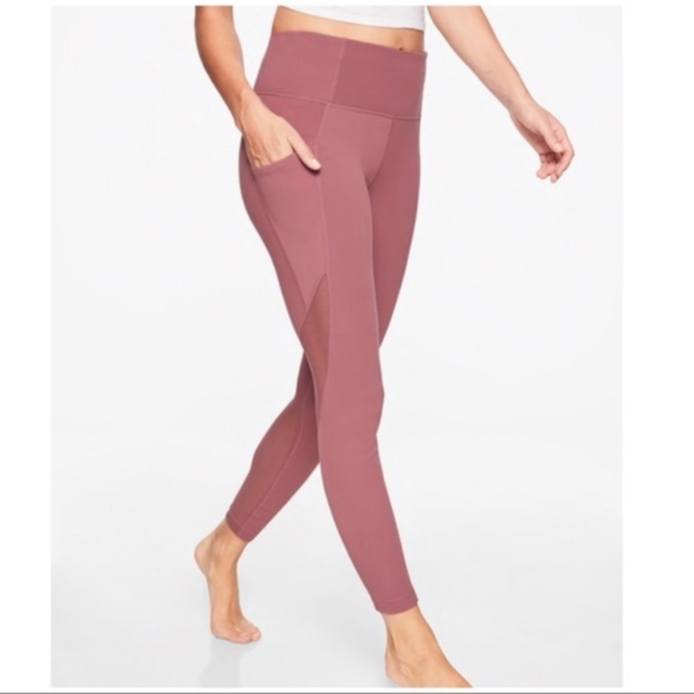 Athleta Salutation Stash Mesh Leggings